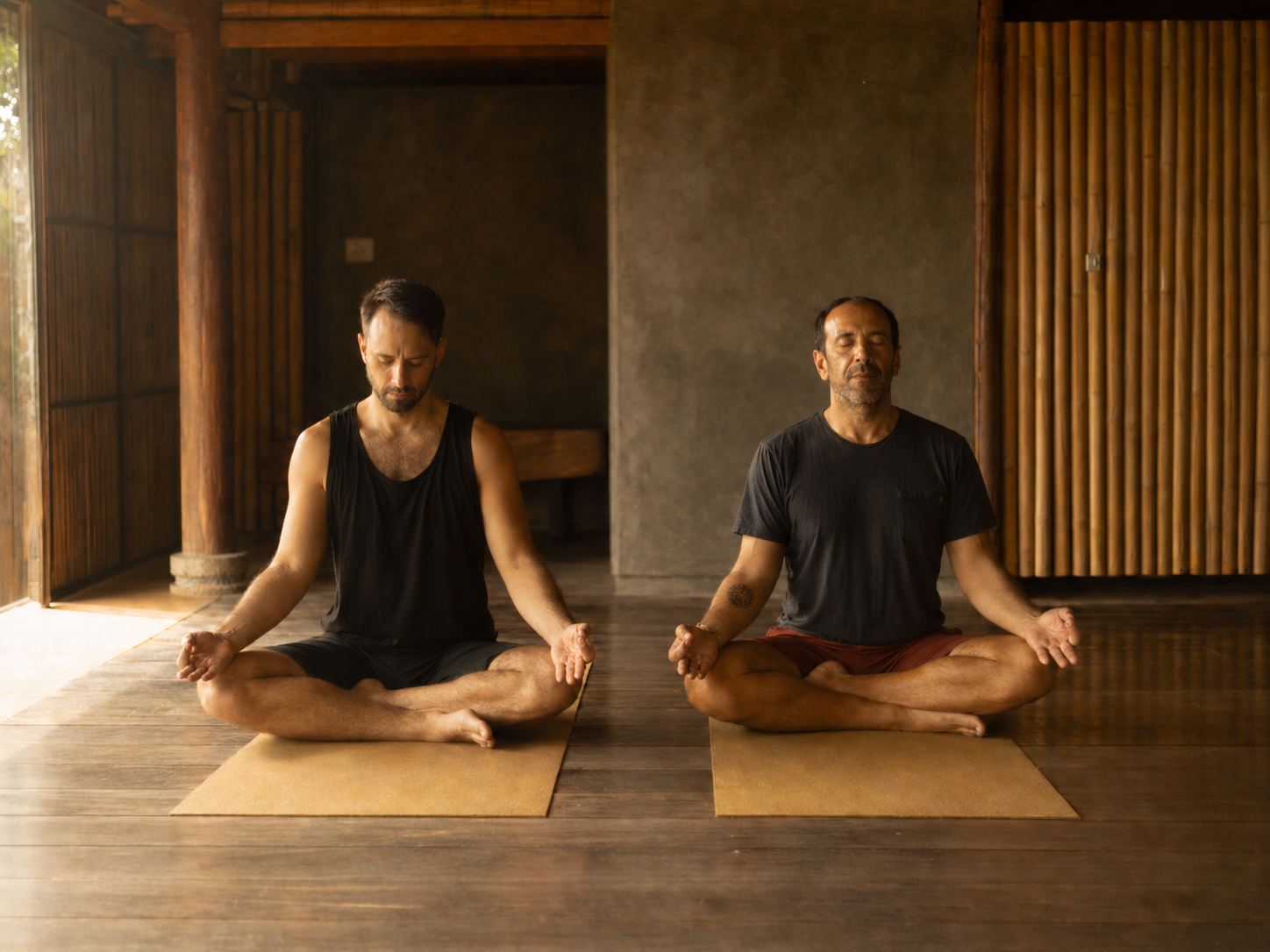 Side-by-side meditation — embodied practice in session