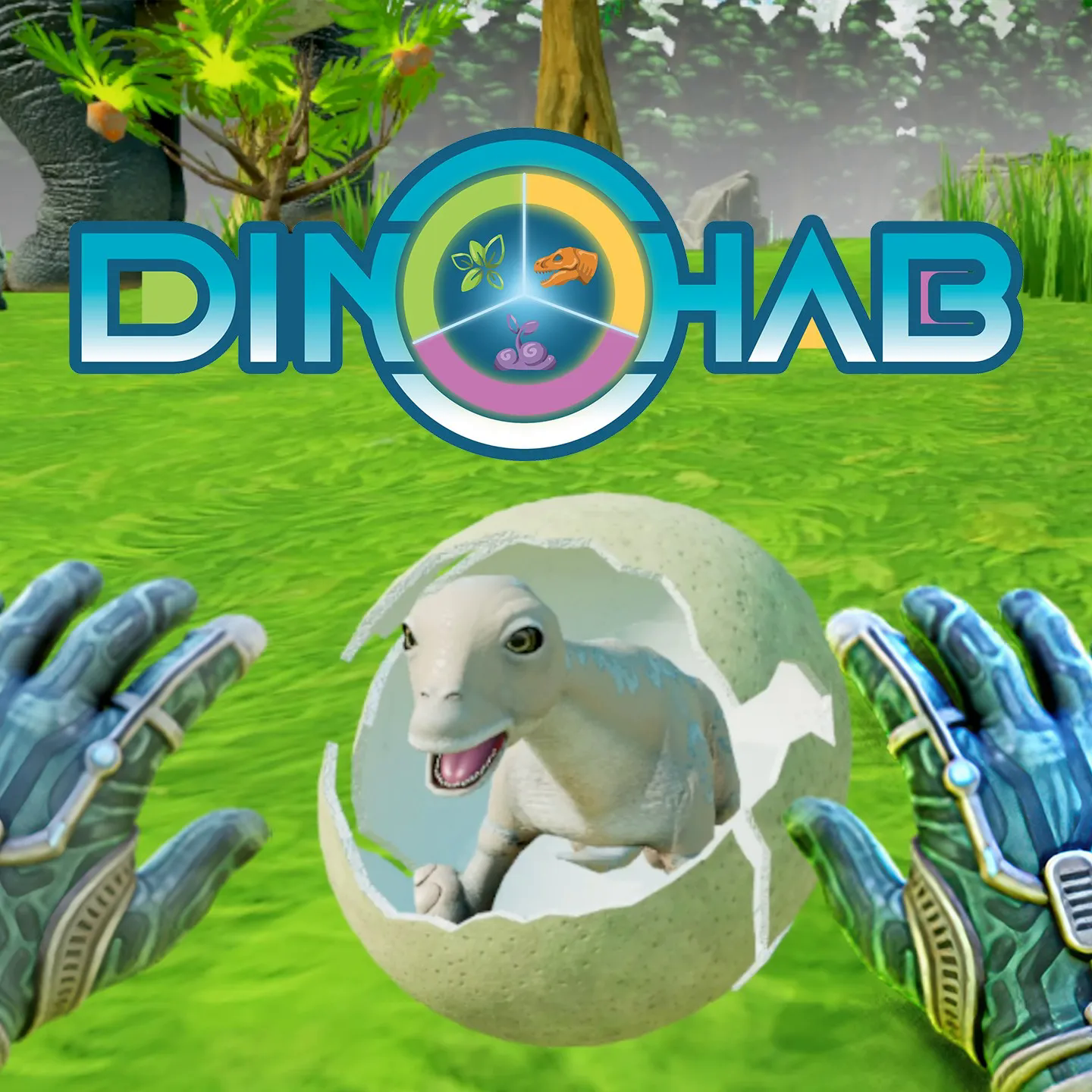 Hatching a baby dinosaur in Dino Hab — care and stewardship