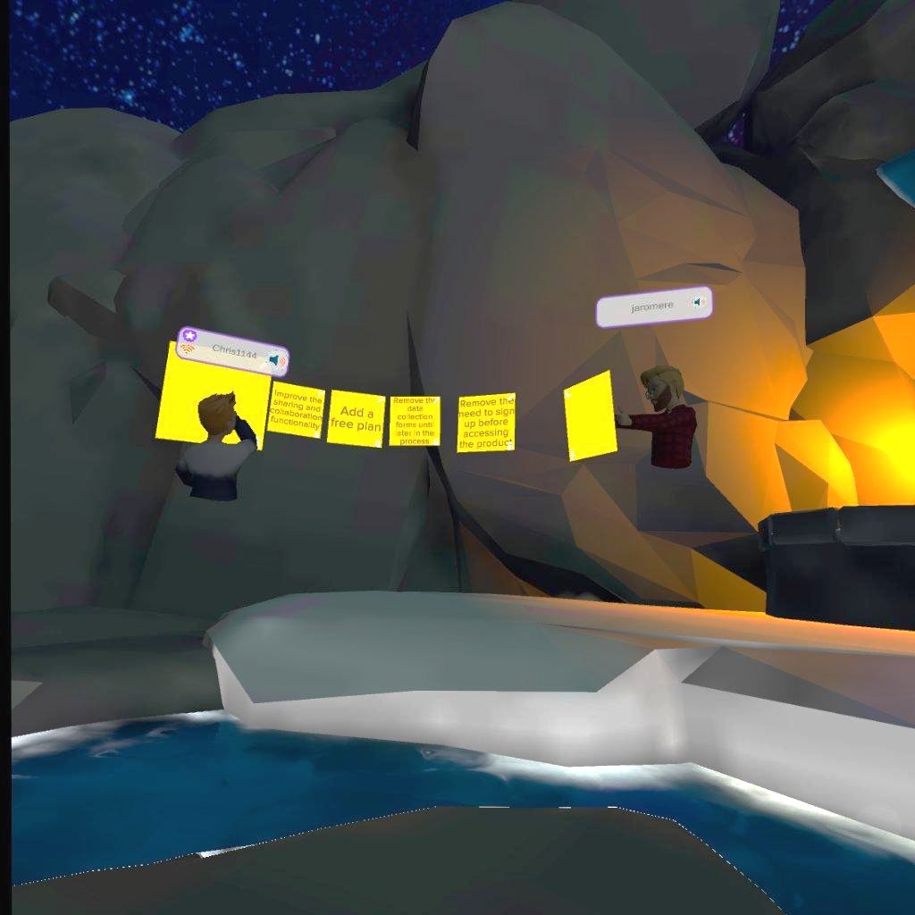 Solution Stream — ideation and breakout space in a naturalistic VR environment