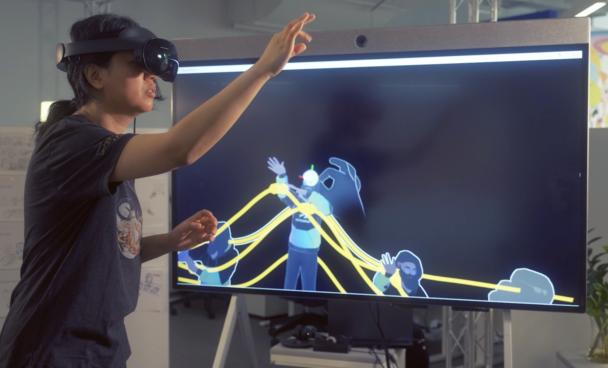 Immersive motion editing with spatial and temporal controls