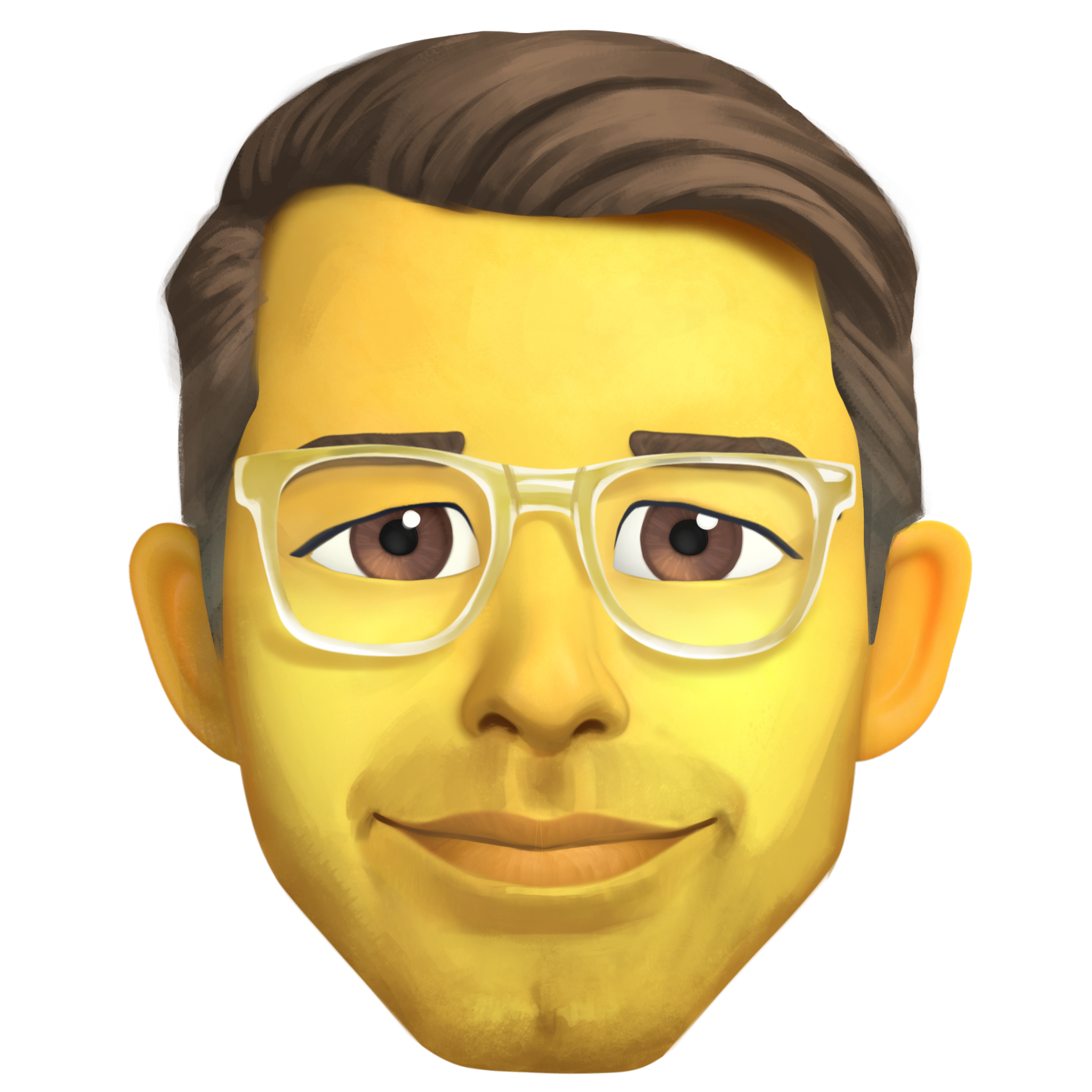 Custom Twemoji portrait of Maximilian Lauter, painted by the BUCK team at project completion